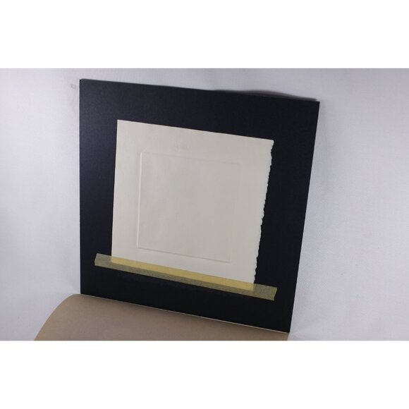 Vintage Albert Einstein Etch, Black and white original artist signed square - Picture 10 of 10